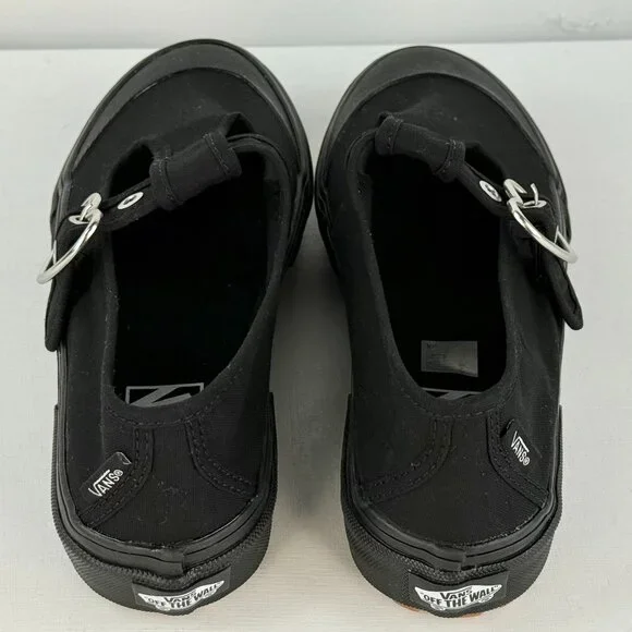Men's 6, Women's 7.5 - VANS Style 93 Mary Jane Canvas Shoes - Black/Black - Picture 7 of 10